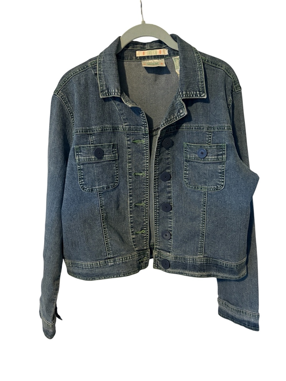 Bill Blass Jeans Wear Blue Denim Jean Jacket